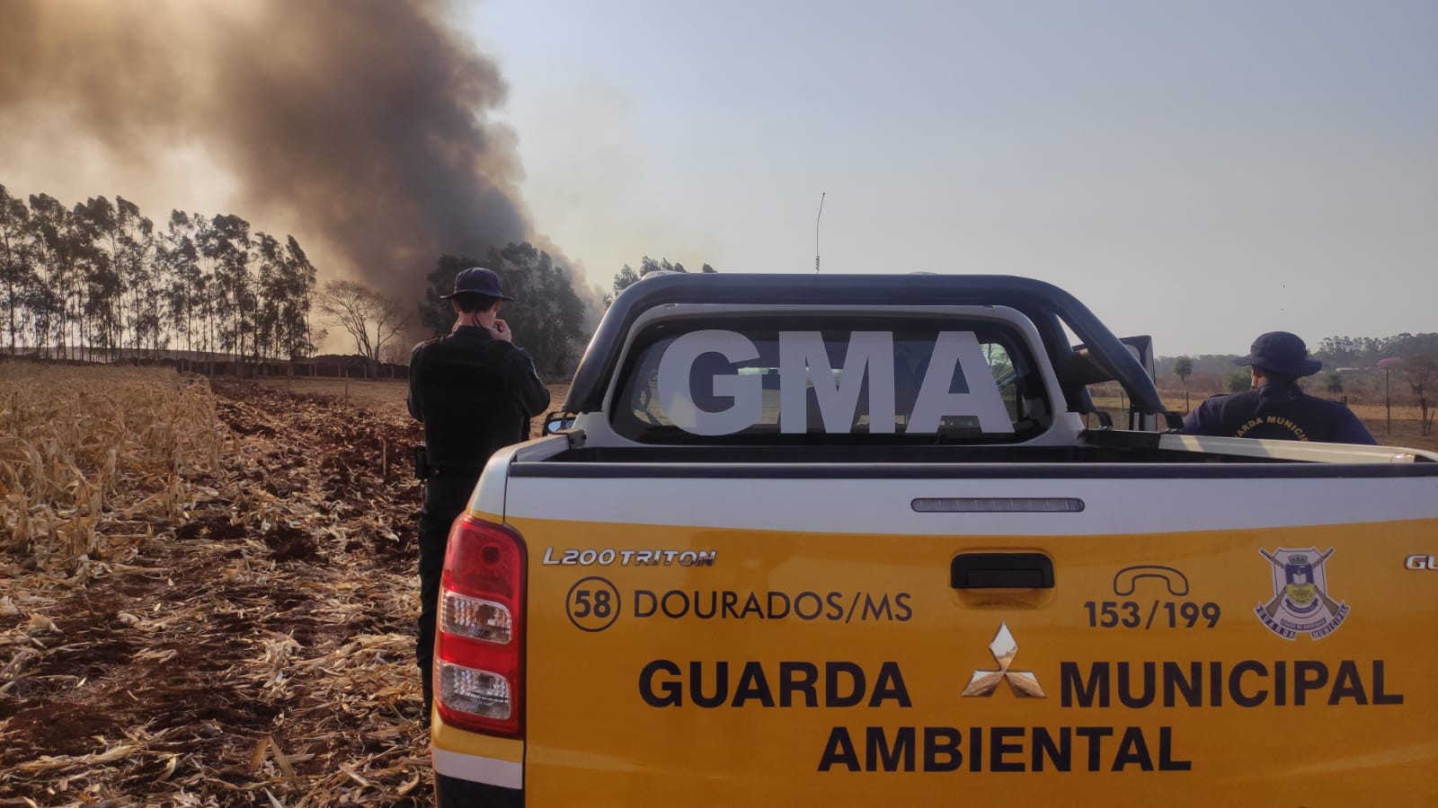 Você está visualizando atualmente Guarda Municipal Ambiental de Dourados alerta população sobre queimadas