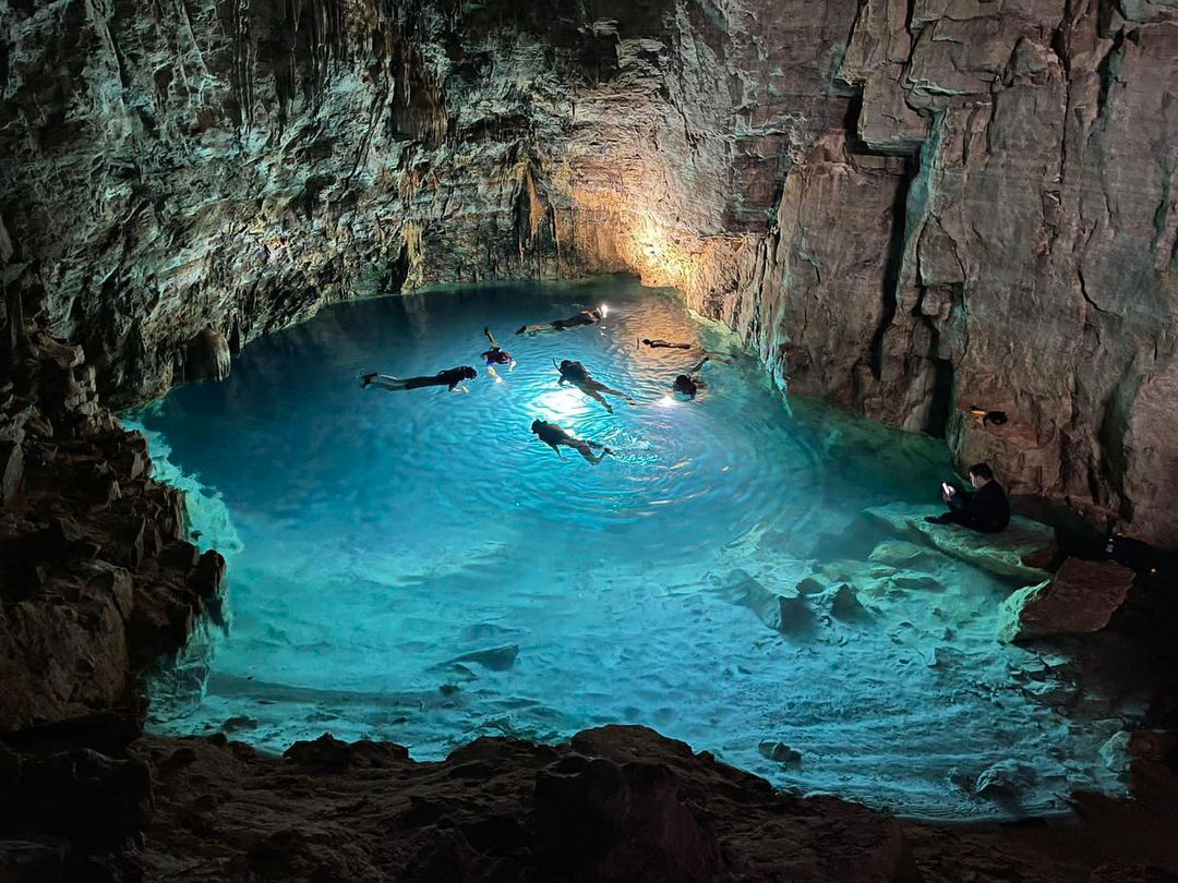 NOVA GRUTA: Bonito inaugura caverna com 70 metros de profundidade