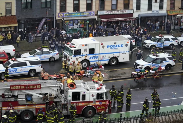 Você está visualizando atualmente Tiroteio deixa 16 feridos no metrô de Nova York