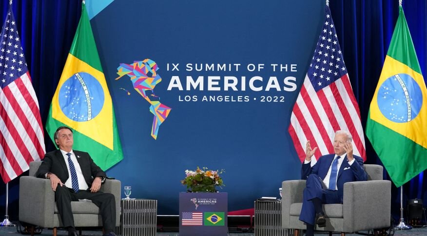 Você está visualizando atualmente Em encontro, Biden e Bolsonaro abordam a Guerra, Amazônia e OCDE