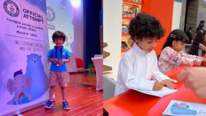 Leia mais sobre o artigo EMIRADOS: Menino de 4 anos lança livro sobre amizade e é autor mais jovem no Guinness