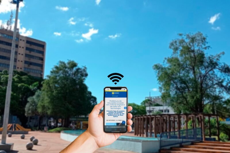 Você está visualizando atualmente Prefeitura Dourados instala internet gratuita em praças e parques