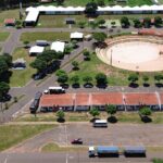 Arena do Parque de Exposições preparada para a 29ª Exponavi