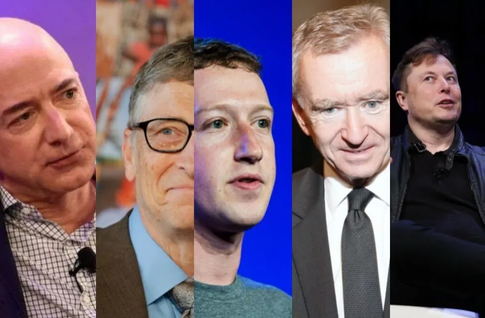 Você está visualizando atualmente Fortuna dos cinco homens mais ricos do mundo dobrou