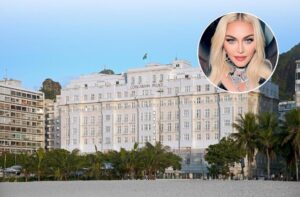 Leia mais sobre o artigo CELEBRATION TOUR: Madonna está no Rio de Janeiro, no hotel Copacabana