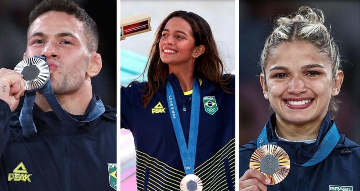 Você está visualizando atualmente Brasil conquistas suas três primeiras medalhas nas Olimpíadas