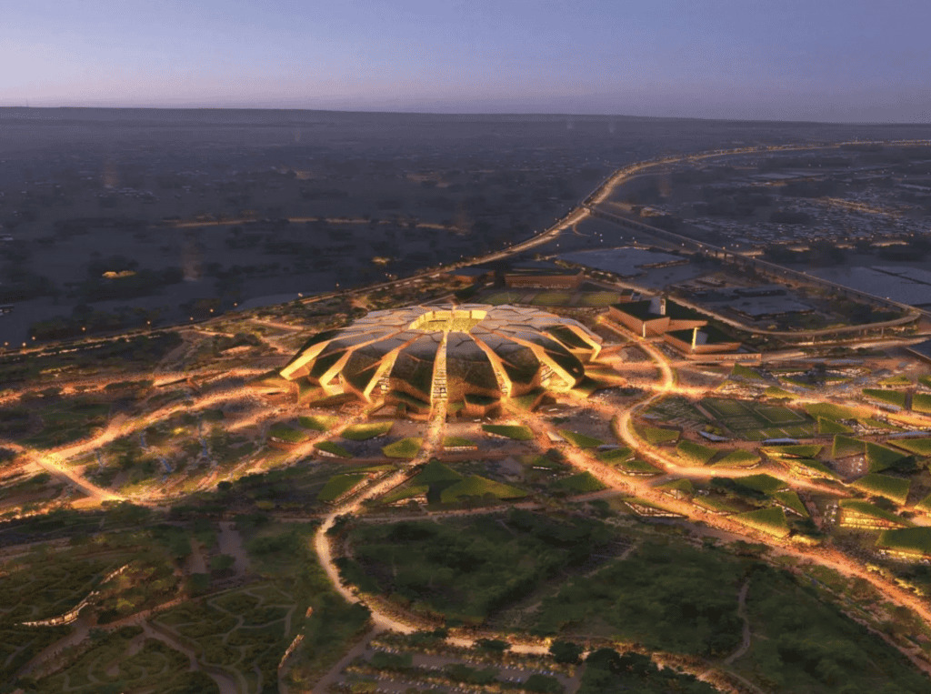 Você está visualizando atualmente Arábia Saudita constrói estádio gigante no meio do deserto; veja