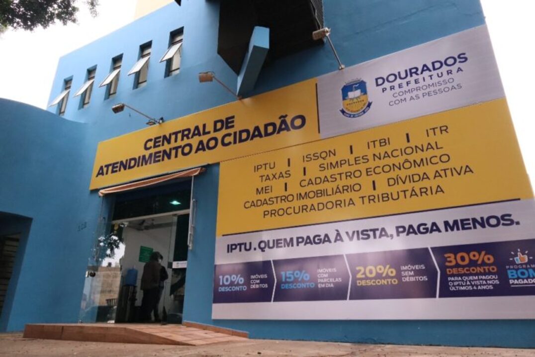 No momento, você está visualizando Dourados: Pagamento da cota única ou 1⁠ª parcela do IPTU vence em 25 de fevereiro