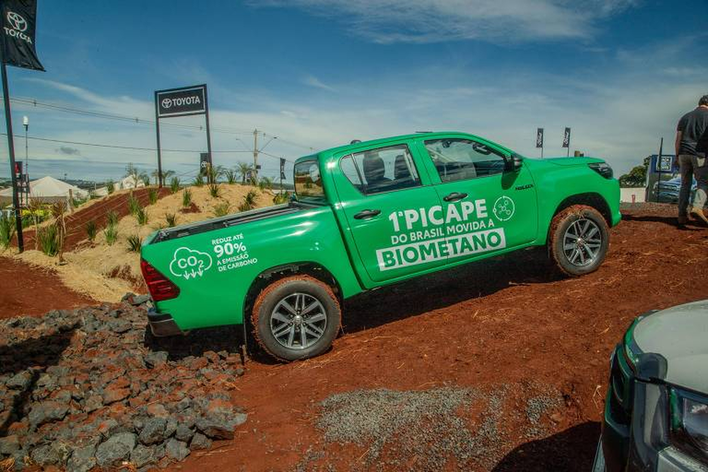 No momento, você está visualizando Toyota apresenta a primeira picape movida a biometano do Brasil