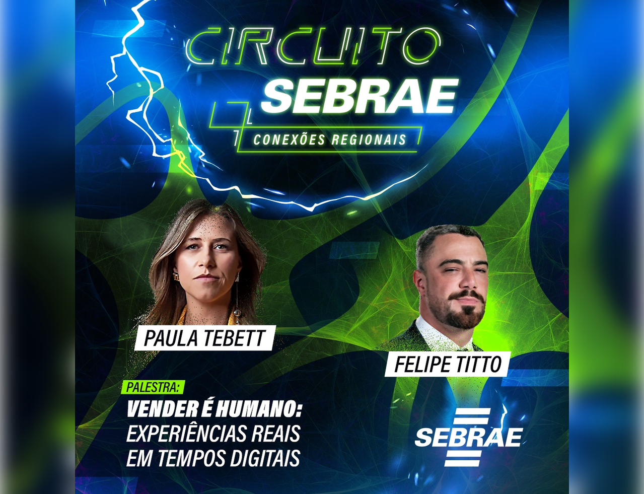 No momento, você está visualizando CONEXÕES DIGITAIS: Sebrae leva palestras sobre vendas no digital com Felipe Titto e Paula Tebett para cinco municípios de MS