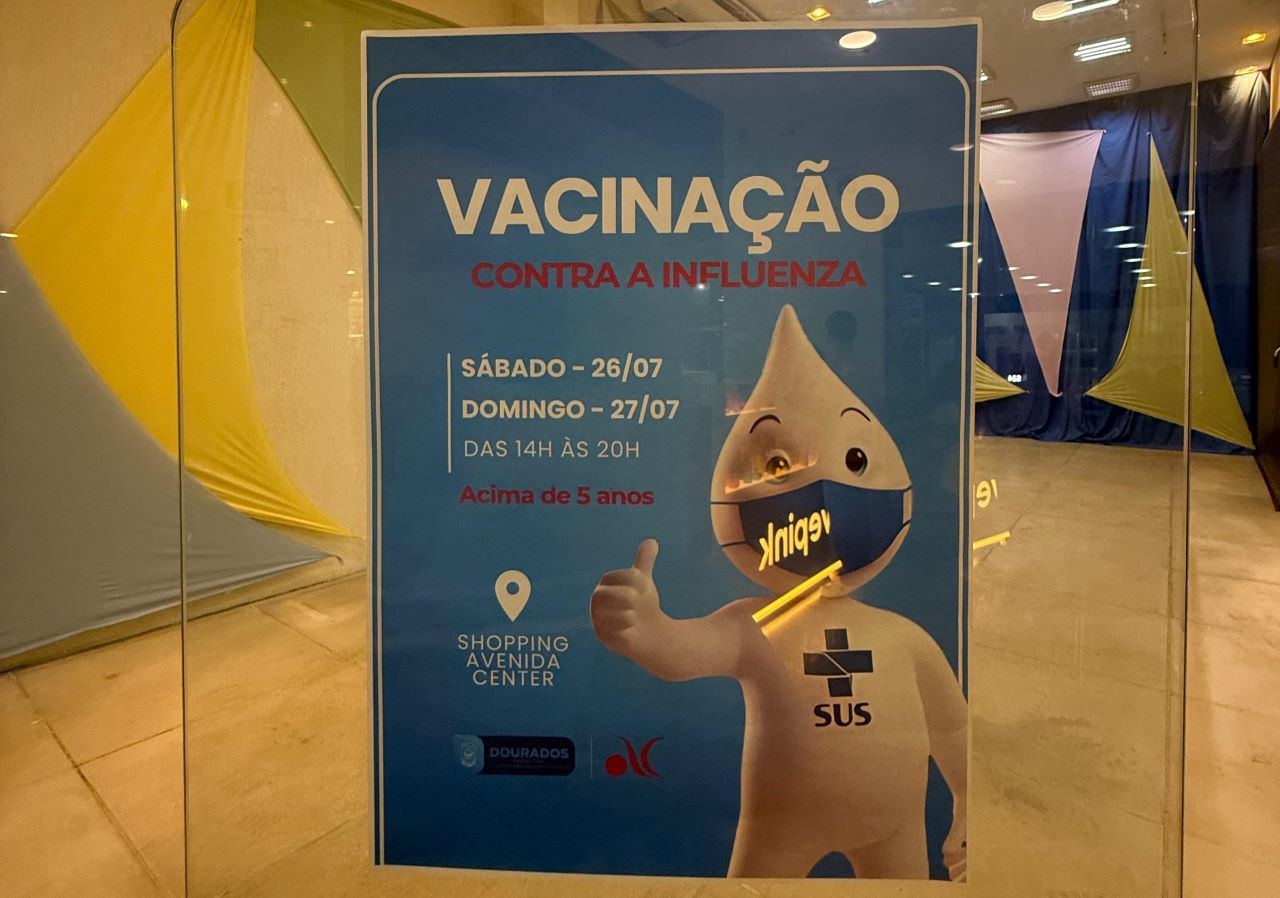 No momento, você está visualizando Prefeitura de Dourados leva vacina contra a Influenza ao Shopping Avenida Center no fim de semana