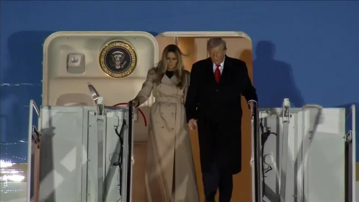 No momento, você está visualizando Donald Trump e Melania chegam ao Reino Unido para visita de Estado