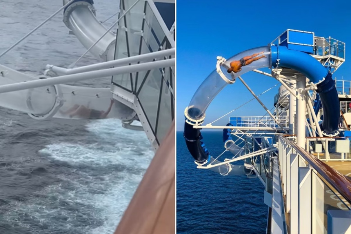 No momento, você está visualizando TIKTOK: Mulher fica presa em toboágua suspenso a 48 m do oceano; veja vídeo