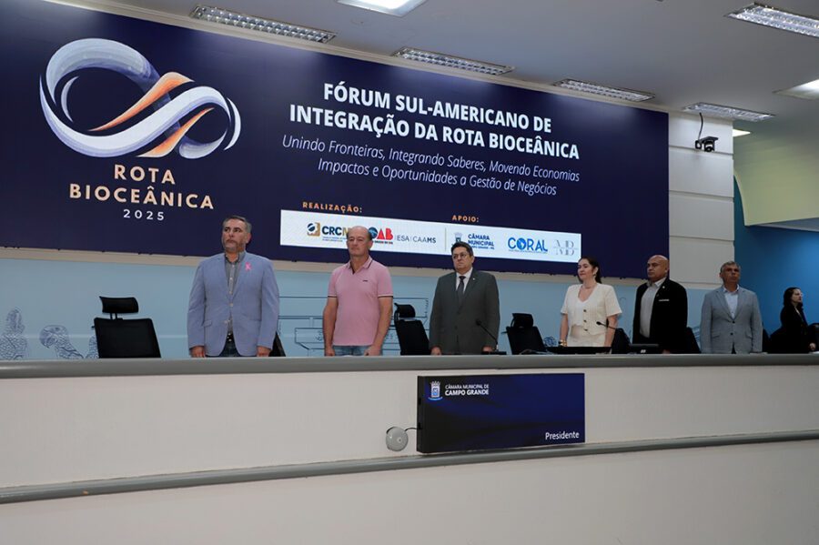 No momento, você está visualizando HOJE: Fórum Sul-Americano discute avanços e oportunidades da Rota Bioceânica na Câmara de CG