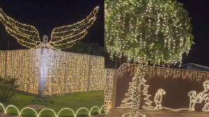 Leia mais sobre o artigo TIA CÉLIA: Família de Naviraí monta decoração de Natal com mais de 15 mil luzes; assista