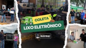 Leia mais sobre o artigo Naviraí coleta quase 18 toneladas de lixo eletrônico em 2025 e reforça compromisso com a sustentabilidade