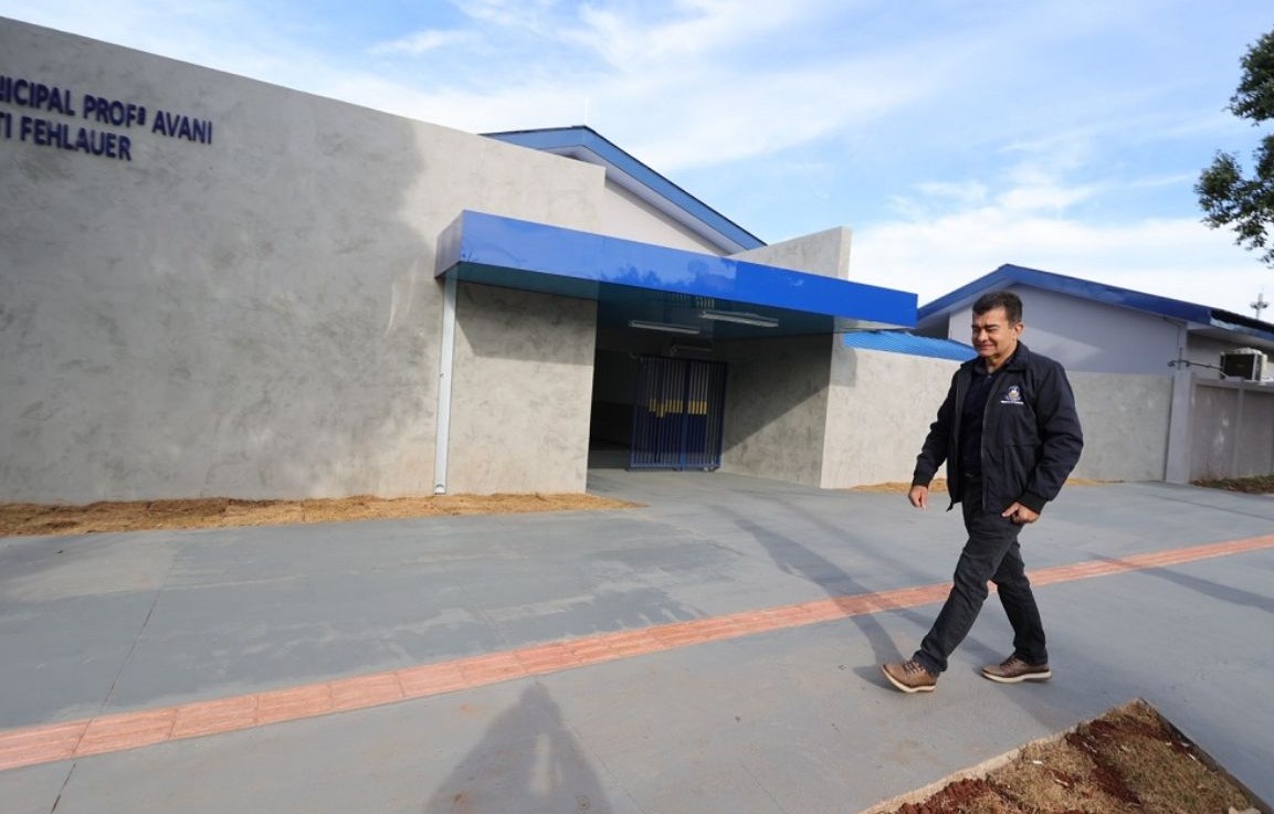 No momento, você está visualizando Prefeito de Dourados vistoria obras da Escola Avani e parte das aulas será liberada em novo espaço