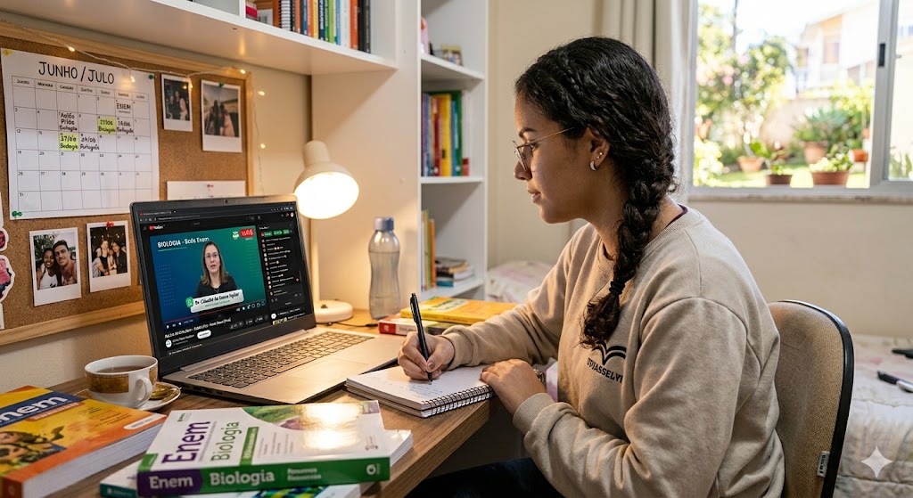 No momento, você está visualizando Aulões gratuitos ajudam estudantes na preparação para o Enem 2026