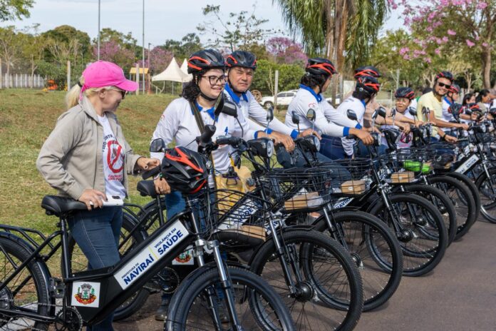 No momento, você está visualizando NAVIRAÍ: agentes de endemias recebem bicicletas elétricas para reforçar ações nos bairros