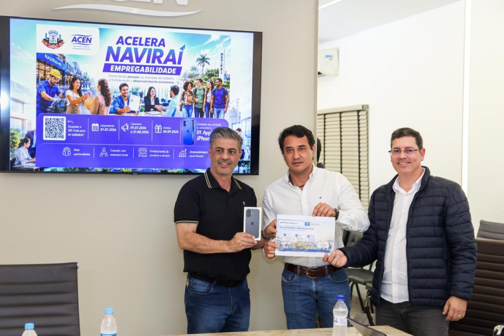 No momento, você está visualizando Prefeitura de Naviraí lança campanha de empregabilidade com sorteio de iPhone 17