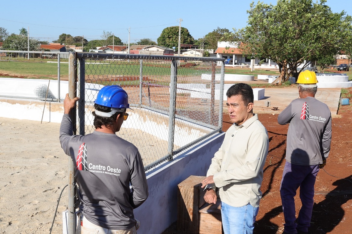 No momento, você está visualizando Revitalização do Parque Victélio Pelegrini em Dourados avança e obras chegam a 50% de execução
