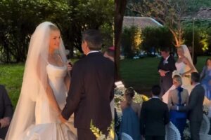 Leia mais sobre o artigo Ana Hickmann e Edu Guedes celebram casamento em fazenda no interior de SP; confira os detalhes