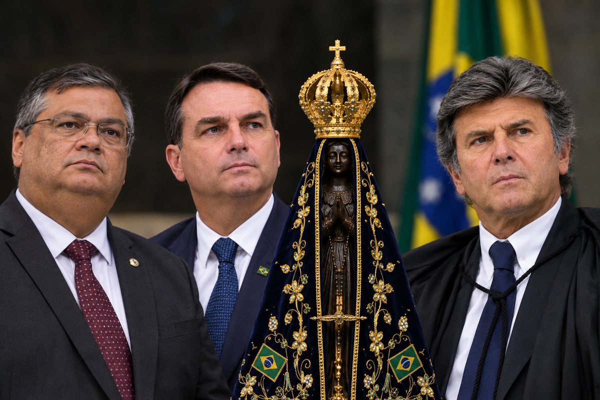 No momento, você está visualizando Fux suspende decisão de Dino e manda retirar posts sobre Flávio Bolsonaro e Nossa Senhora Aparecida
