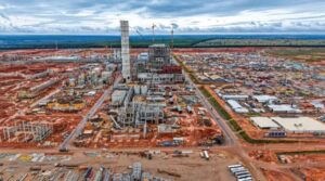 Leia mais sobre o artigo Obra de fábrica de celulose da Arauco em Inocência atinge 70% de execução
